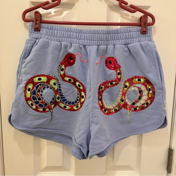 Queen of Sparkles Multi Snake Sweatshirt Shorts Set - Picture 4 of 6